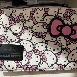 Impressions Hello Kitty Makeup Bag Cosmetic Bag Travel Case Cute Bow